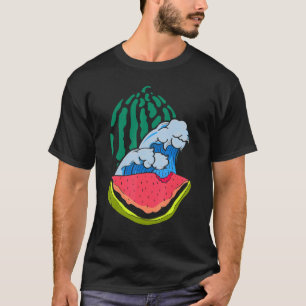Exotic Fruit Tropical Summer Vacation Waves Waterm T-Shirt