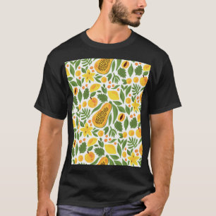 Exotic Fruits Ensemble: Papaya, Lemon, Mango T-Shirt