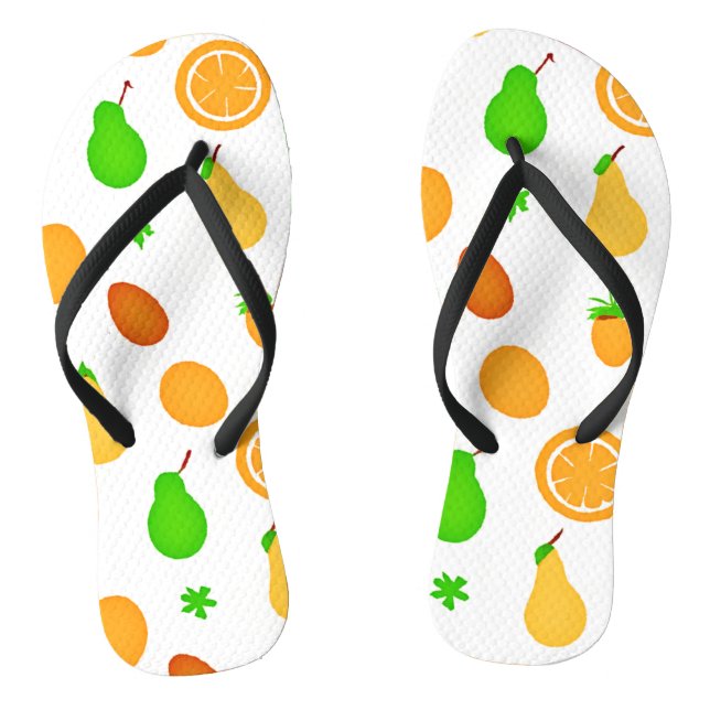 Exotic Fruits Pattern Design Jandals (Footbed)