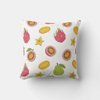 Exotic Fruits Pattern – Tropical Paradise Mix Cushion
