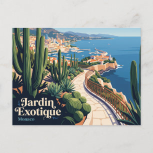 Exotic Garden (Jardin Exotique) Monaco Postcard