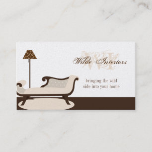 Exotic Giraffe Interior Design : Business Cards