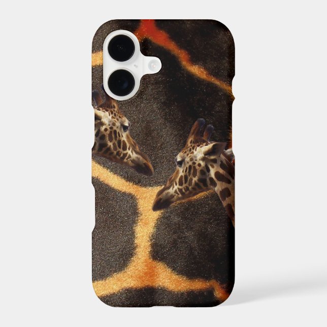 "Exotic Giraffes: On a Giraffe Patterned Canvas" (Back)