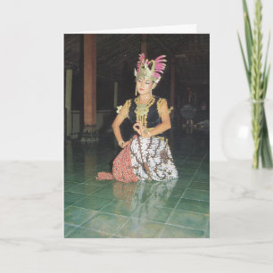 Exotic Golek dancer from Indonesian Card