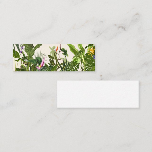 Exotic green jungle landscape. loyalty card (Front/Back)