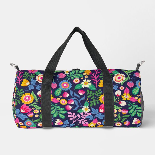 Exotic Hand Painted Floral Pattern-48330 Duffle Bag (Front)