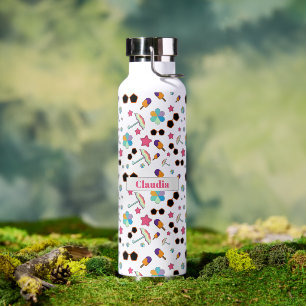 Exotic Hawaii Fashion Pattern Personalised Water Bottle