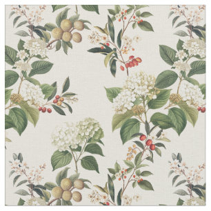 Exotic Hydrangea lush botanical flower garden Fabric