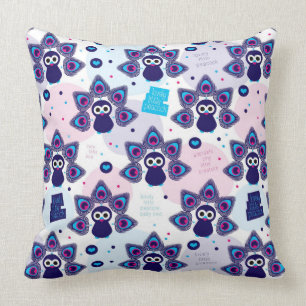 exotic india peacock pattern cushion