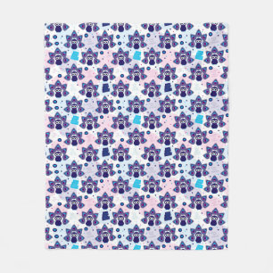 exotic india peacock pattern fleece blanket