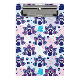 exotic india peacock pattern mini clipboard