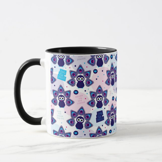 exotic india peacock pattern mug (Left)