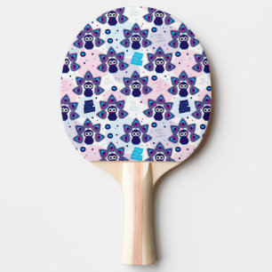 exotic india peacock pattern ping pong paddle