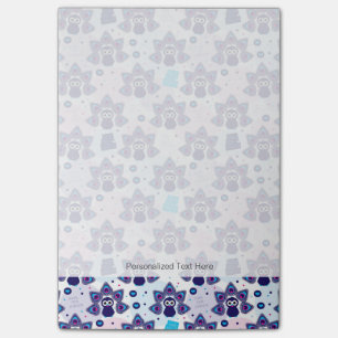 exotic india peacock pattern post-it notes