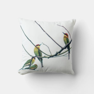 Exotic Indian kerala Bee-Eater Birds on Branch Cushion