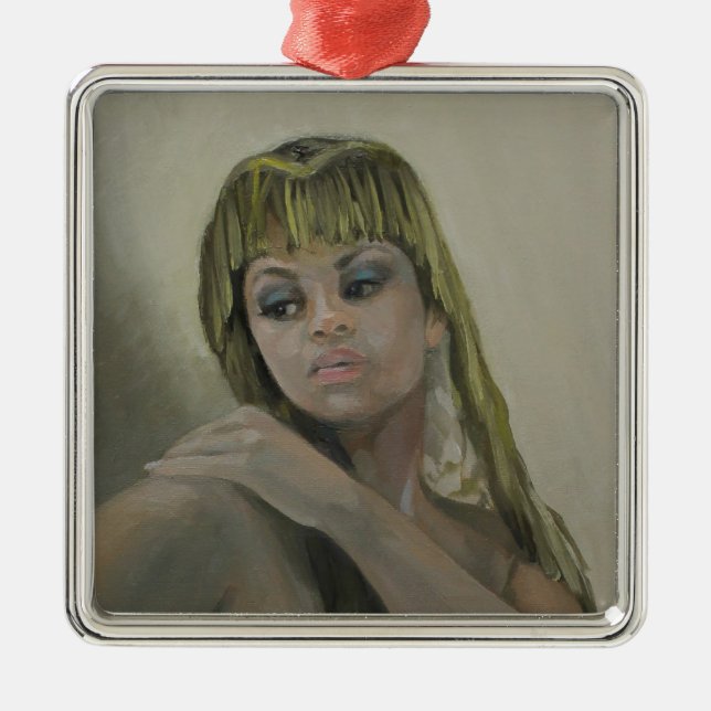 Exotic Jewel II Premium Square Ornament (Front)