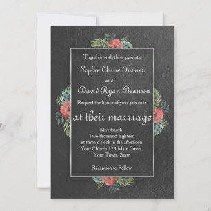 Exotic Kauai Garden Wedding Invitation