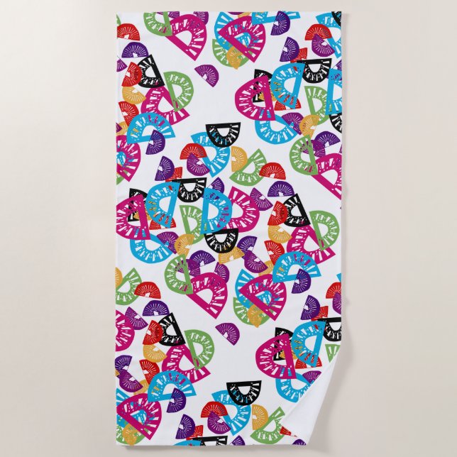 Exotic Kiwi Cocktail (Spain & New Zealand) Beach Towel (Front)