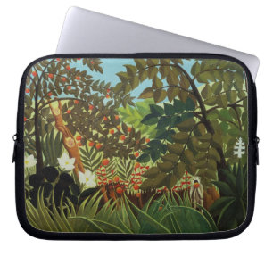 Exotic landscape laptop sleeve