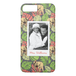 Exotic Leaves & Elephants   Add Your Photo & Name Case-Mate iPhone Case