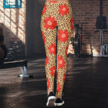 Exotic Luxury Leopard with red flower Print<br><div class="desc">Luxury leopard print Leggings are a bold and fashionable choice with a vivid red flower and an intricate leopard print pattern. The unique combination of the striking red flower and the classic leopard print creates a captivating fusion of modern and animalistic aesthetics. These leggings are versatile, suitable for both casual...</div>