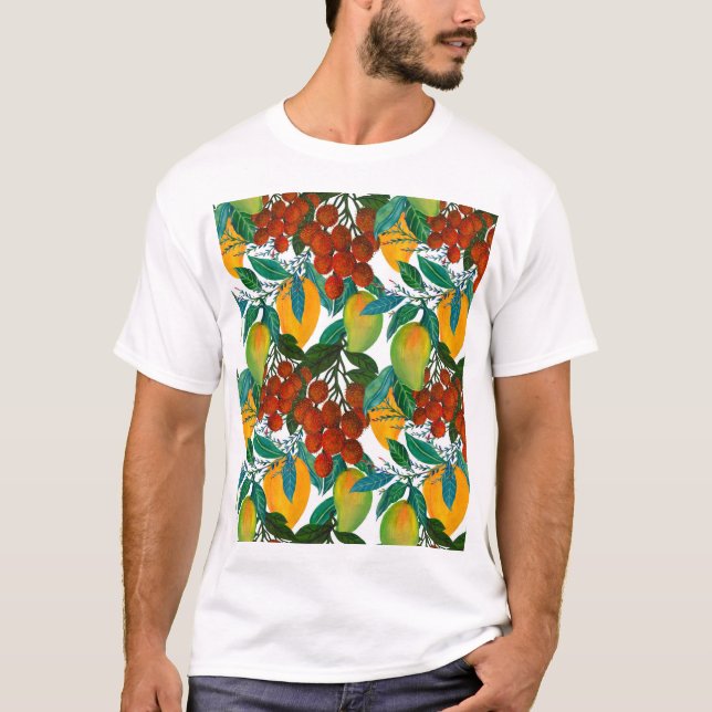 Exotic Mango: Summer Seamless T-Shirt (Front)