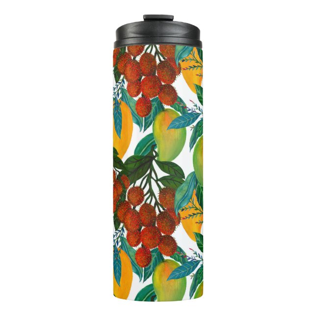 Exotic Mango: Summer Seamless Thermal Tumbler (Front)