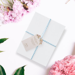 Exotic Modern Boho Tropical Wedding Gift Tags