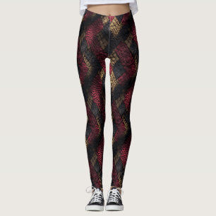 Exotic Motif Garden Mum Gift  Gym Attire Leggings