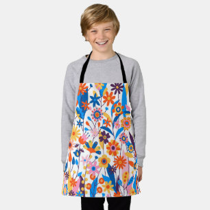 Exotic Multicolored Floral Background-32939 Apron