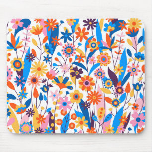 Exotic Multicolored Floral Background-32939 Mouse Pad