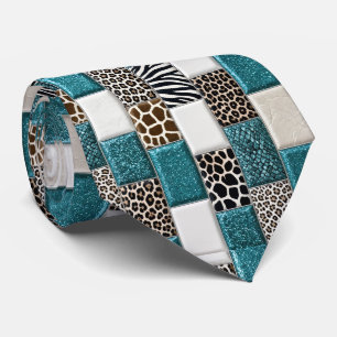 Exotic Neck Tie Wild African Animal Pattern