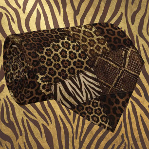Exotic Neck Tie   Wild African Animal Pattern 
