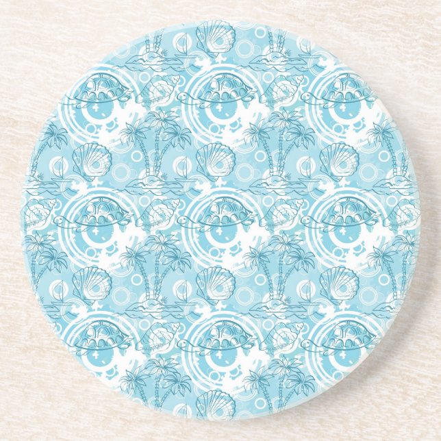 exotic ocean pattern coaster (Front)