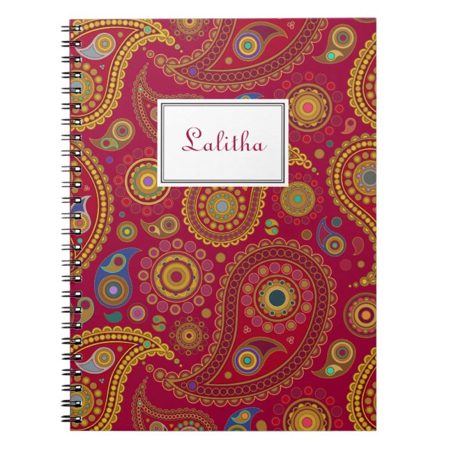 Exotic Paisley Notebook (Front)