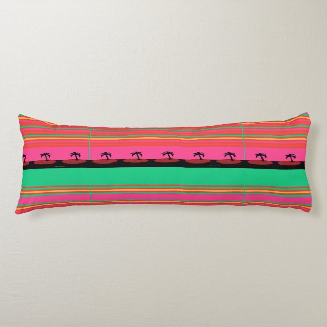 Exotic Palm Trees Body Cushion (Front)