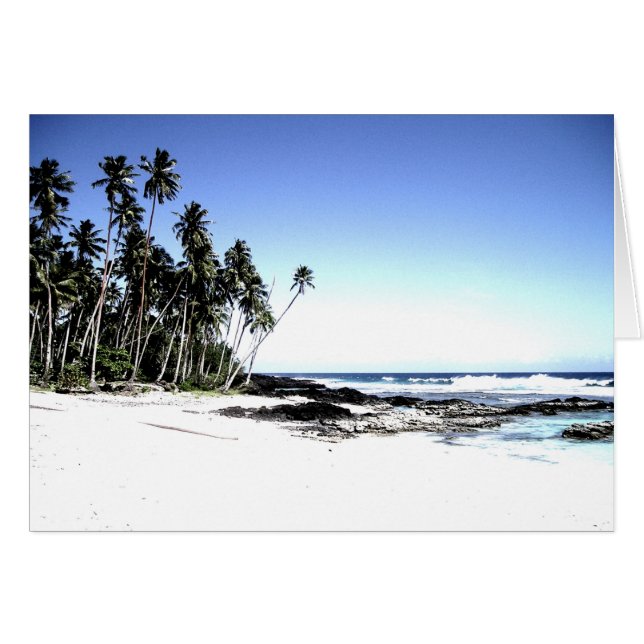 Exotic Palm Trees & Paradise Beach (Front Horizontal)