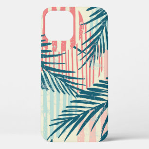 Exotic palms, hand-drawn textures iPhone 12 case