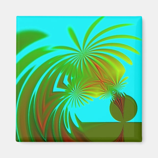 Exotic Palms Magnet (Front)