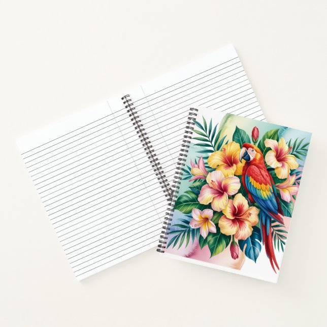 Exotic Parrot Notebook (Inside)