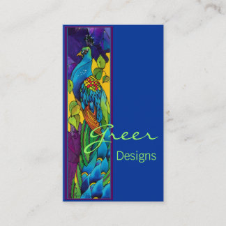 Exotic Peacock Business Card