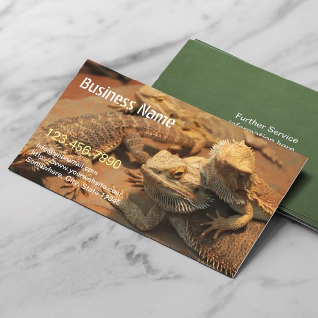 Exotic Pet & Reptile Photography Business Card (Creator Uploaded)