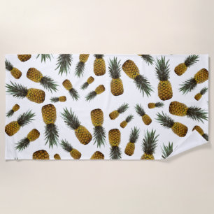 Exotic Pineapples Beach Towel