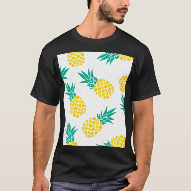 Exotic Pineapples: Yellow Delight. T-Shirt (Front)