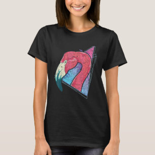 Exotic Pink Flamingo Summer Vibes Vaporwave Tropic T-Shirt