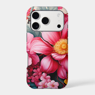 Exotic Pink Tropical Floral Garden