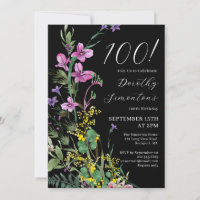 Exotic Pink Yellow Wildflowers 100th Birthday