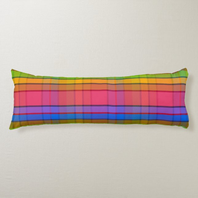 Exotic Plaid MT Body Cushion (Front)