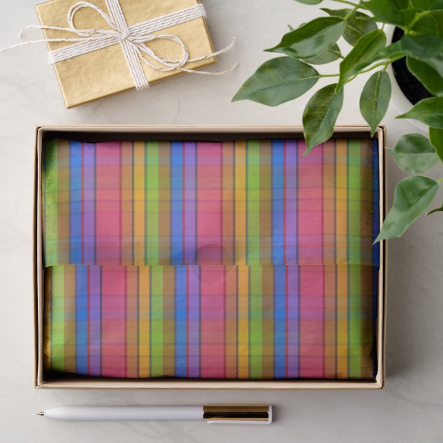 Exotic Plaid MT Tissue Paper (Gift)