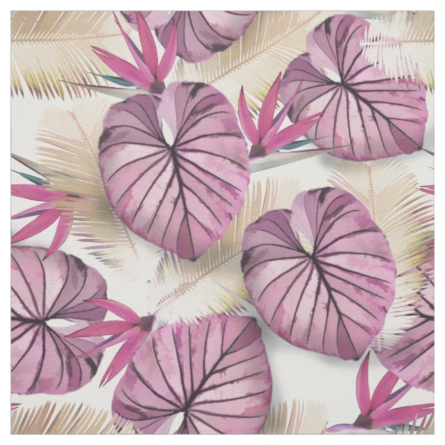 Exotic plants fabric (Swatch)
